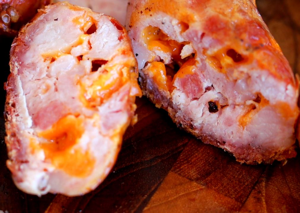 Cheddar and pepper sausage