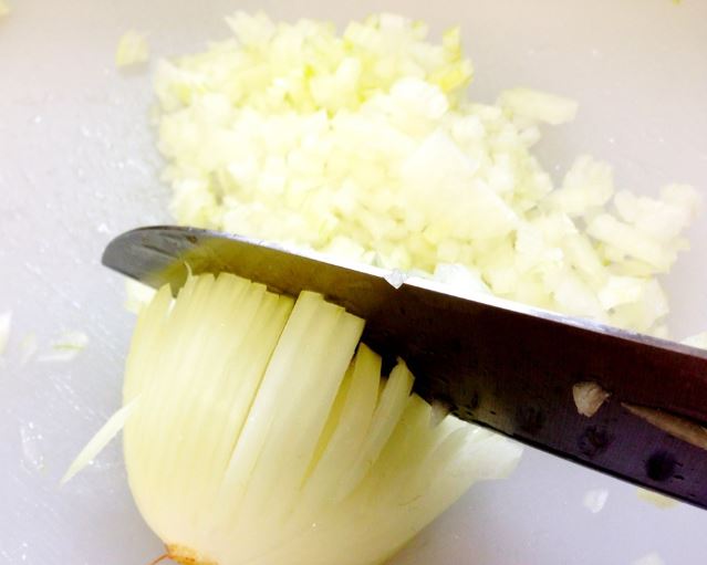 Salchicha de cerdo y cebolla