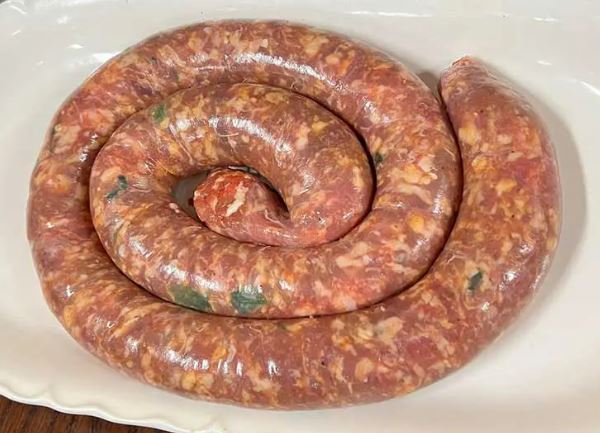 Linguiça Suína com Gengibre e Sálvia